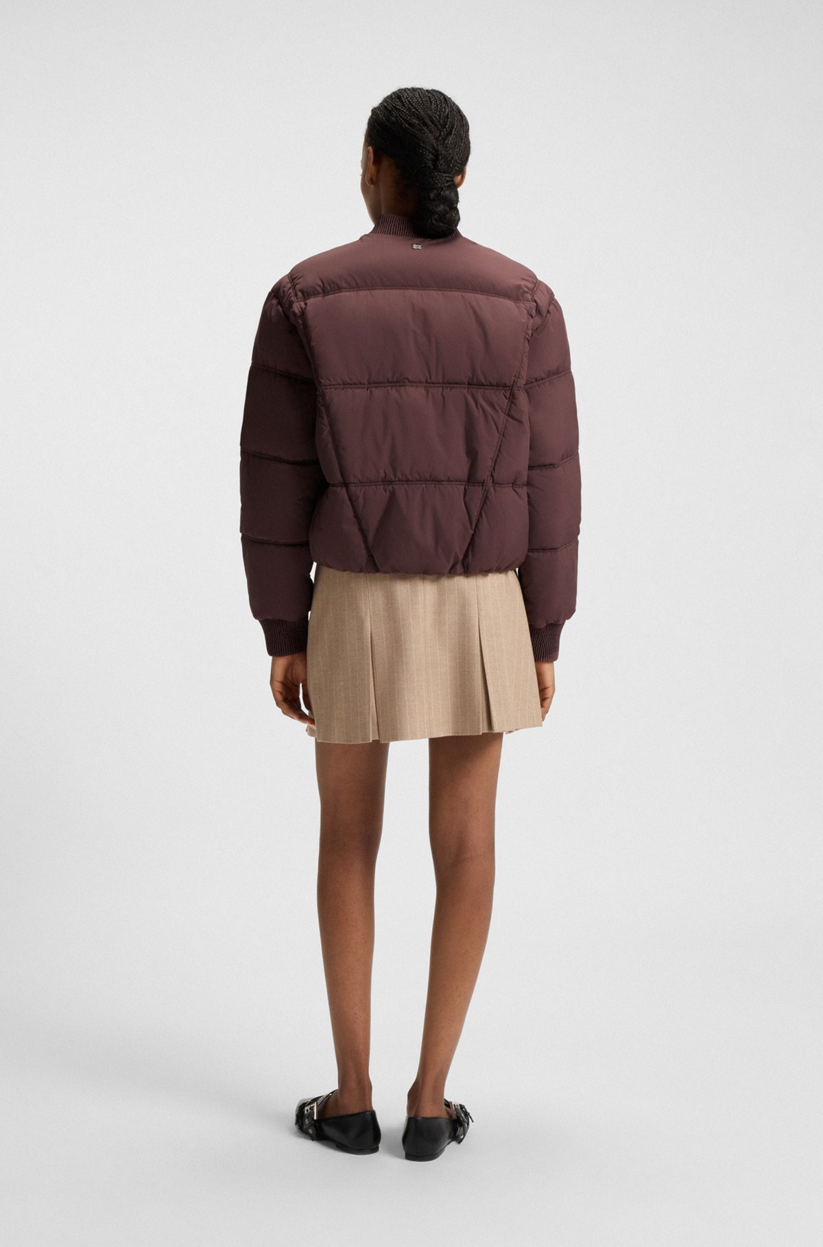 WATER-REPELLENT PUFFER JACKET IN A BOMBER STYLE - 4