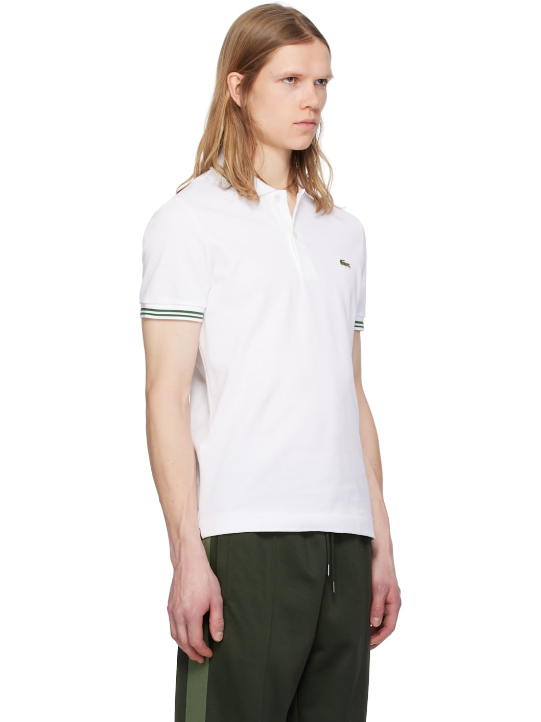 White Regular Fit Trim Accent Polo - 2