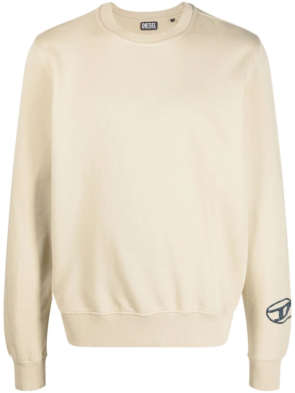 logo-print cotton sweatshirt - 1