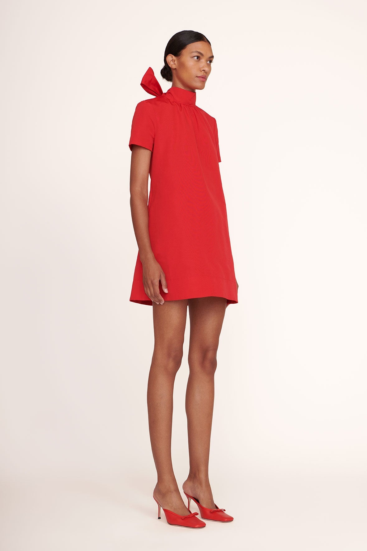 STAUD MINI ILANA DRESS POINSETTIA - 4