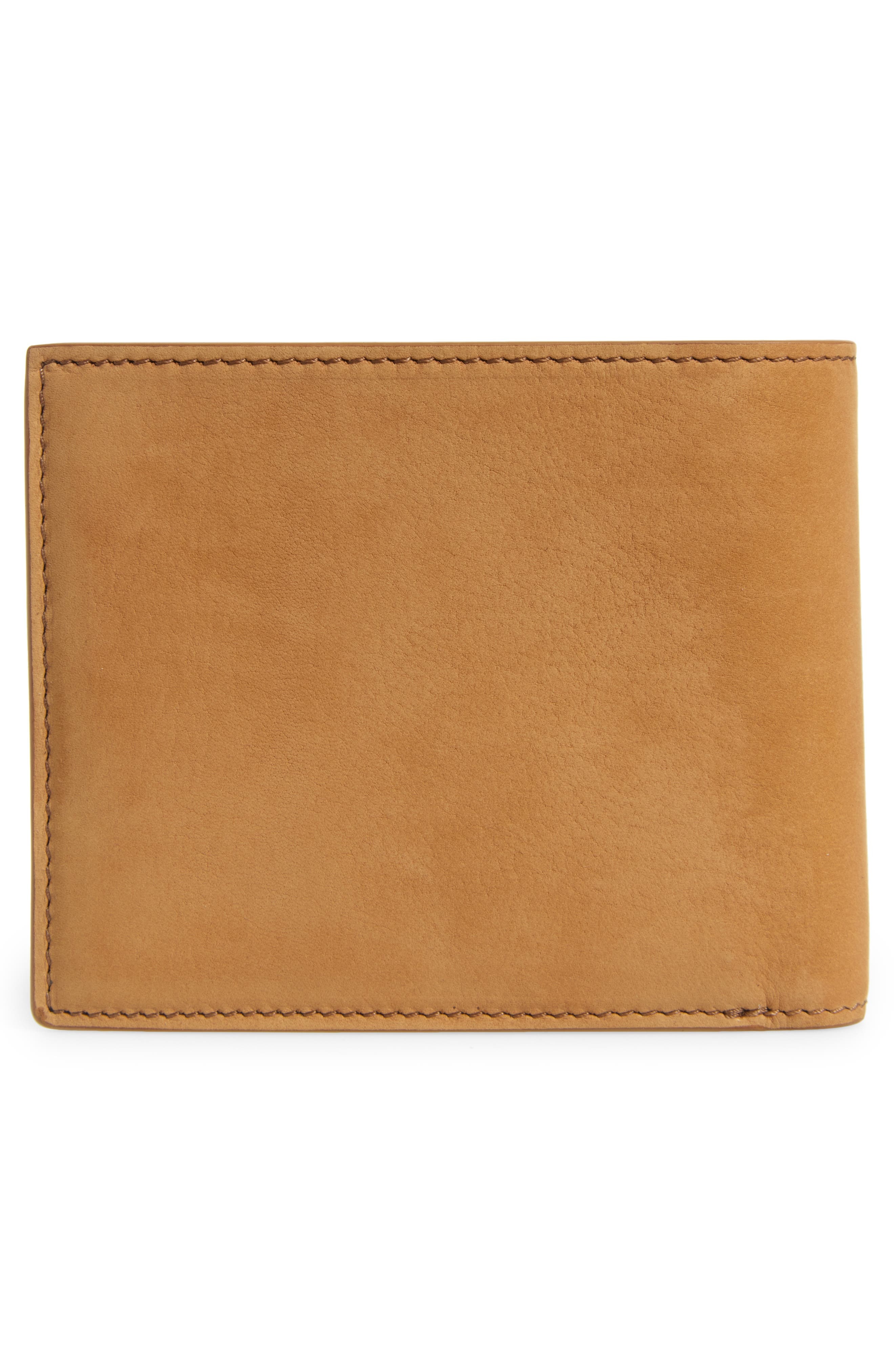 TOM FORD T-Line Nubuck Leather Bifold Wallet in Caramel at Nordstrom - 2