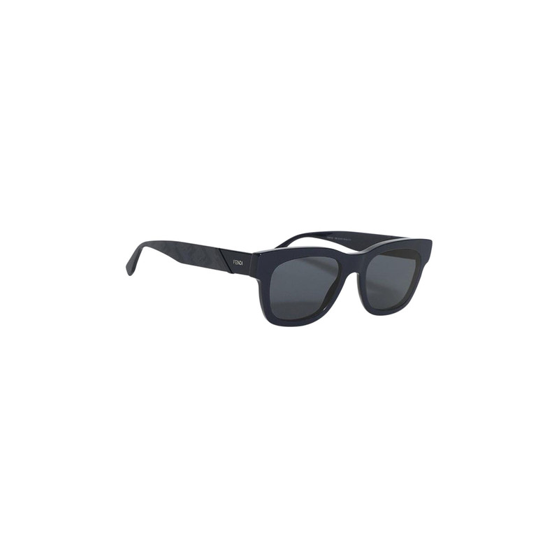 FENDI Fendi Square Sunglasses 'Shiny Blue/Smoke' outlook