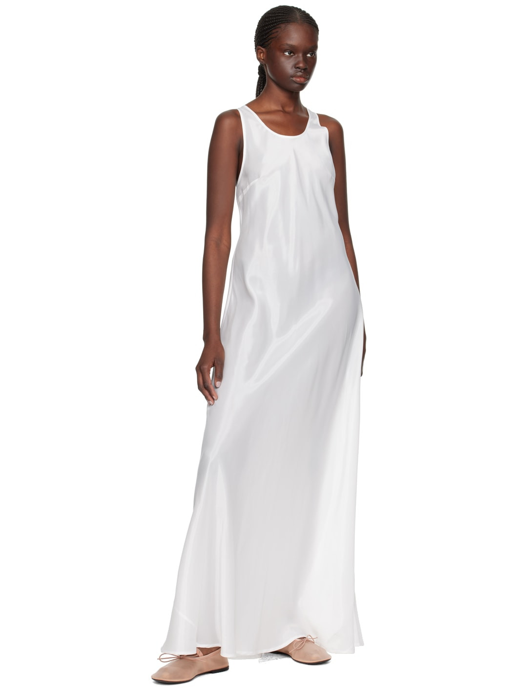 White Barb Maxi Dress - 4