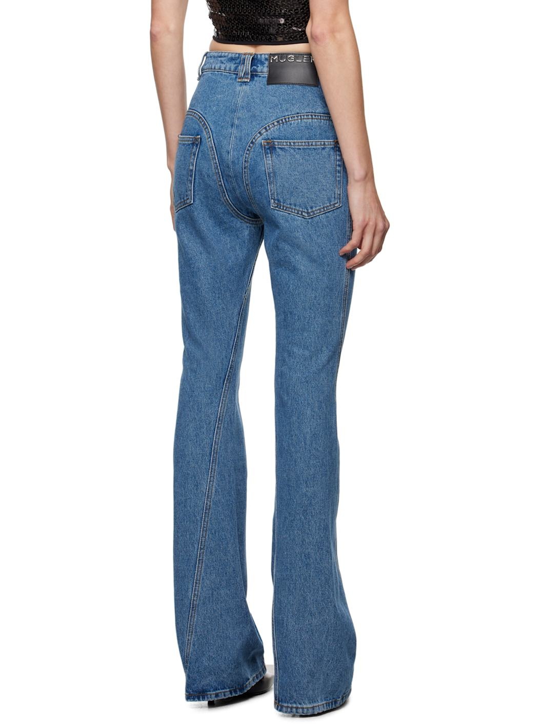 Blue Flared Jeans - 3