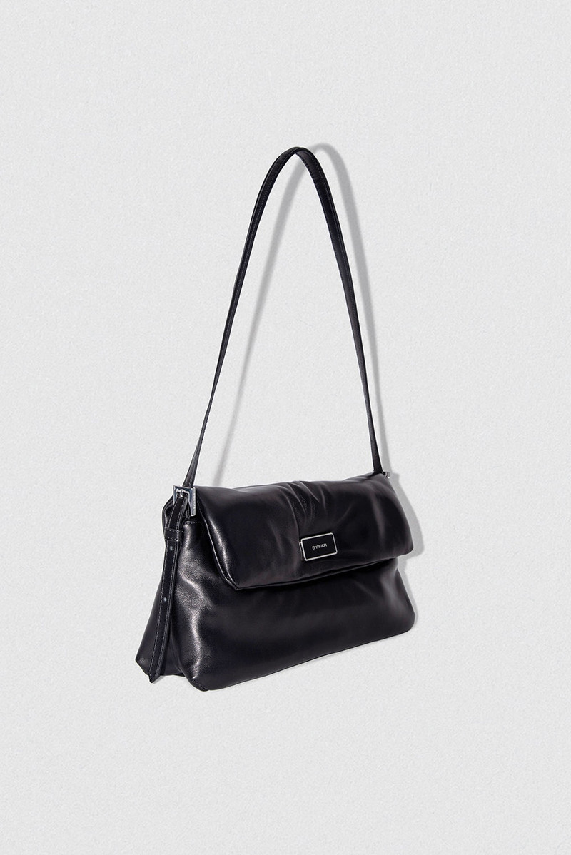 BY FAR PUFFY TILDA BLACK LAMB NAPPA LEATHER outlook