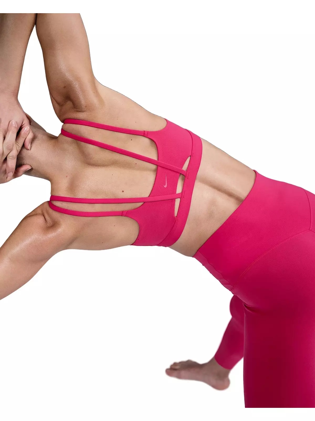 Women's Zenvy Strappy Light-Support Padded Sports Bra -Pink - 3