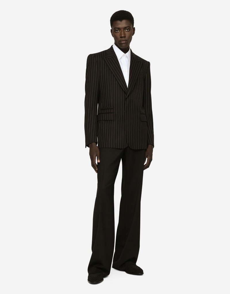 Pinstripe stretch wool Sicilia-fit jacket 4