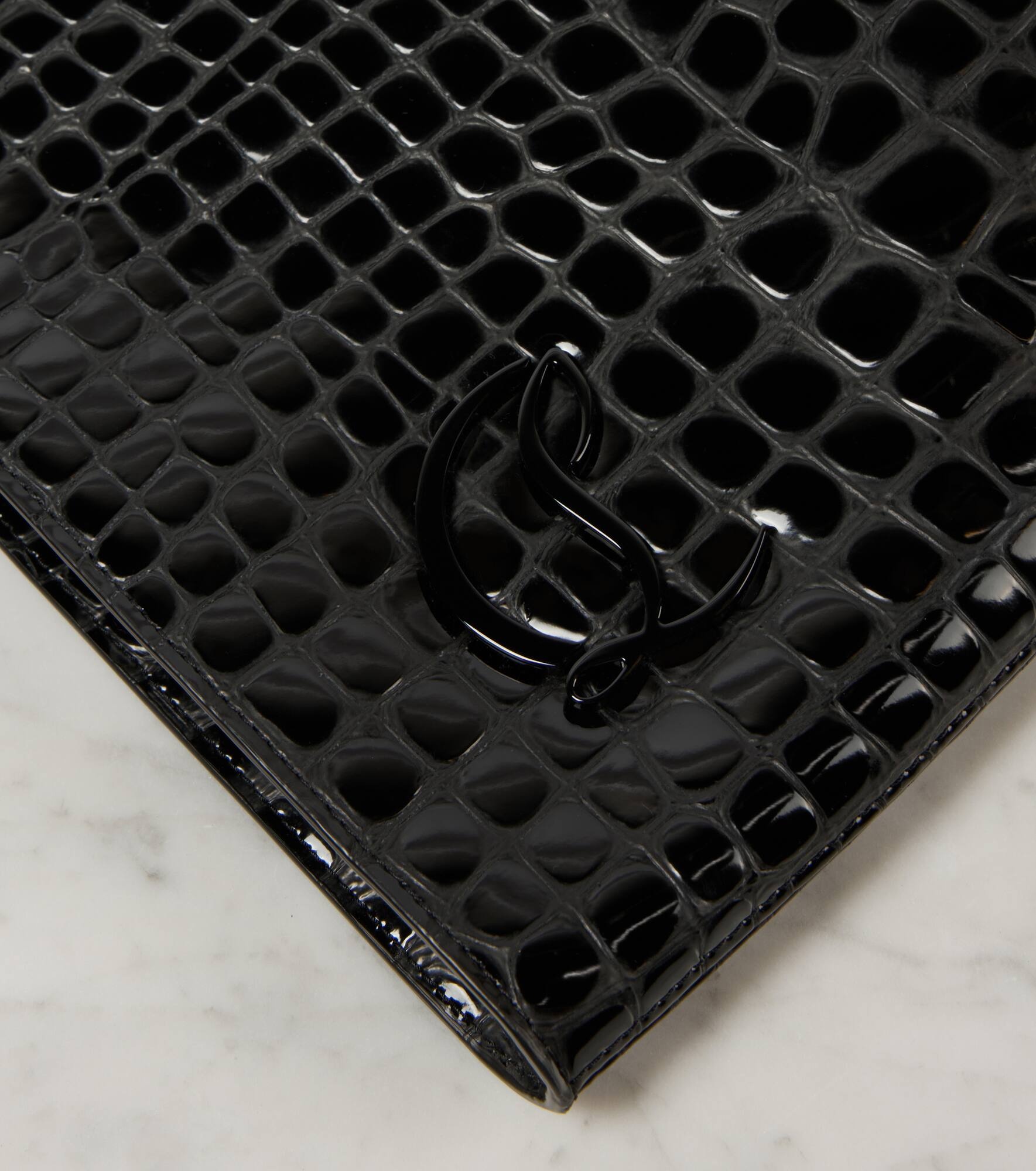 Le 54 croc-effect leather shoulder bag - 6