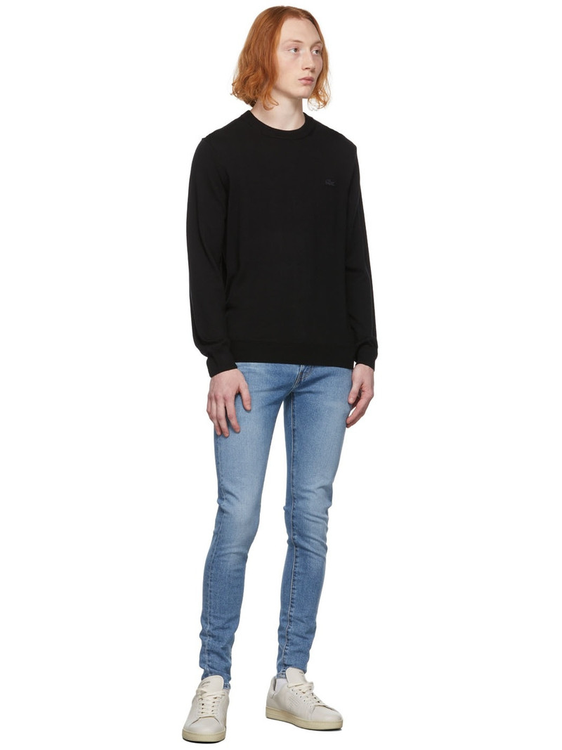 LACOSTE Black Knit Sweatshirt outlook