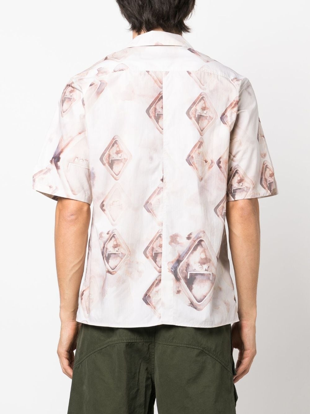 diamond-monogram short-sleeve shirt - 4