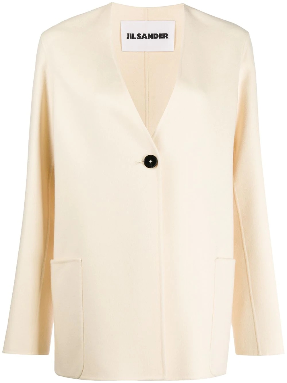 v-neck cashmere jacket - 1