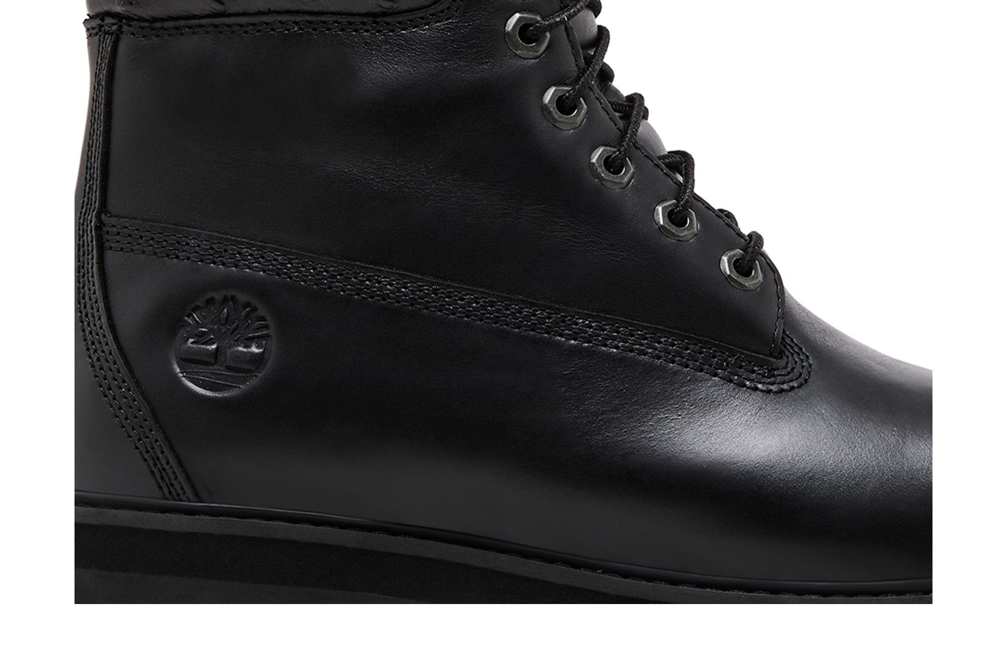 6 Inch Premium Stack Boot 'Black' - 2