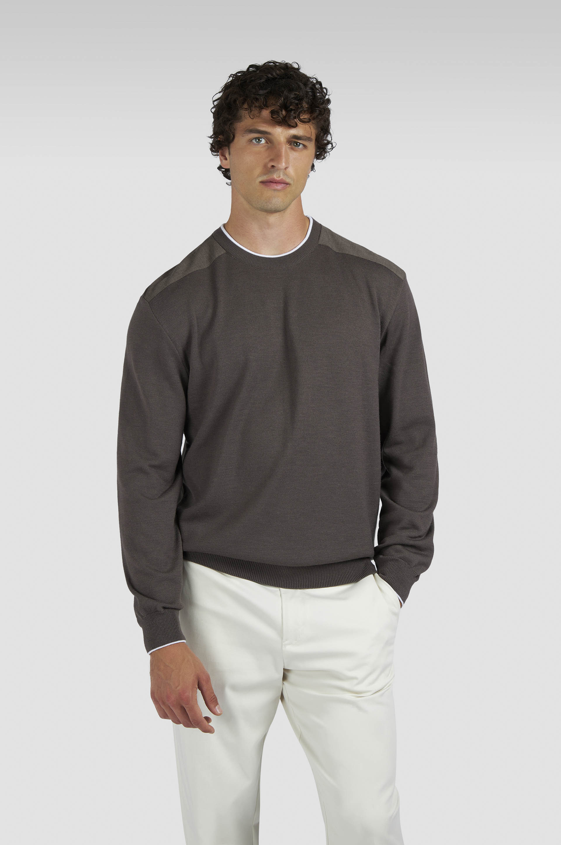 MERINO EXTRAFINE CREWNECK SWEATER - 6