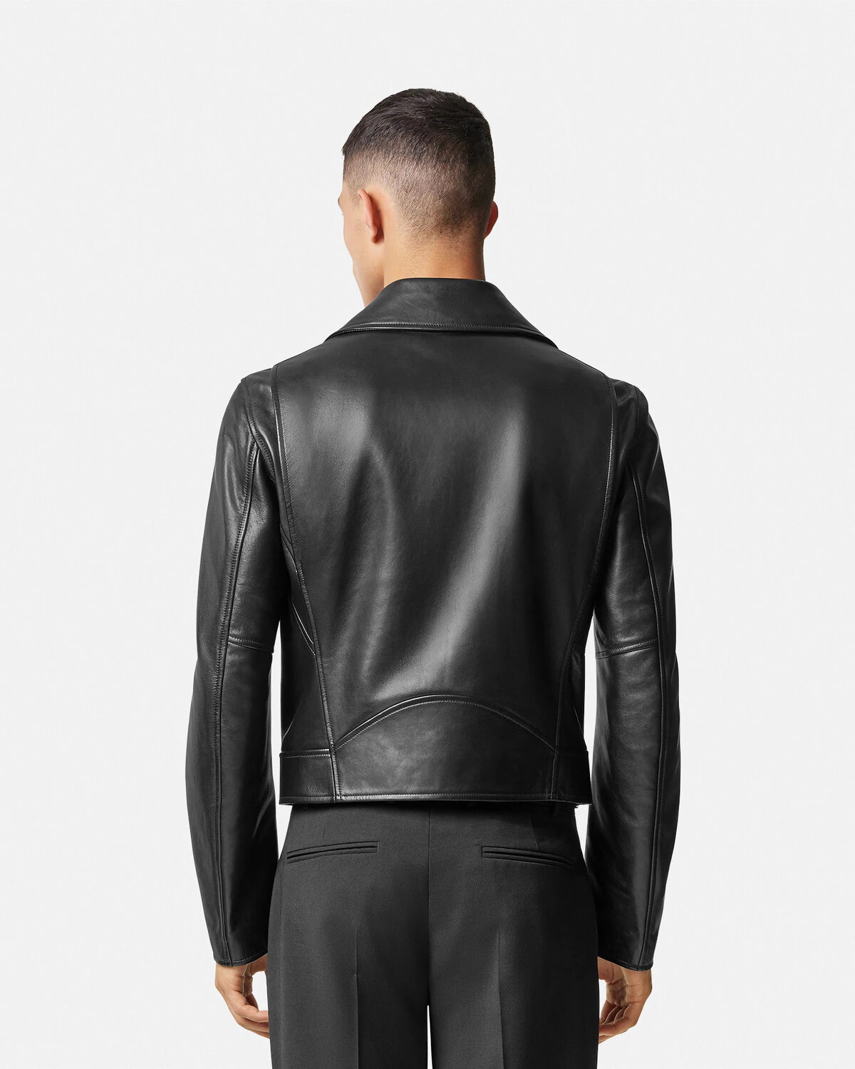 Leather Biker Jacket - 5