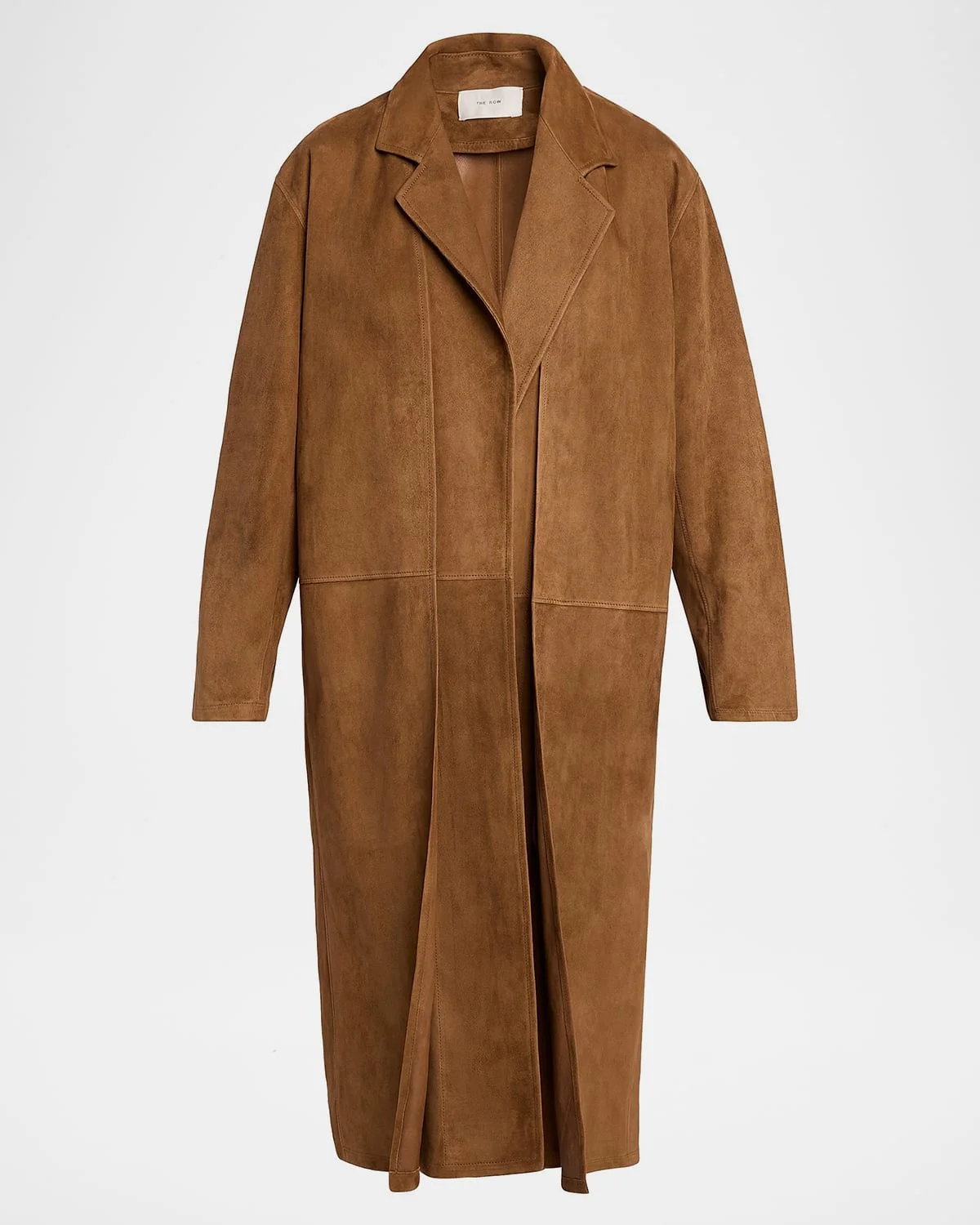 Serenis Layered Suede Open Coat - 1