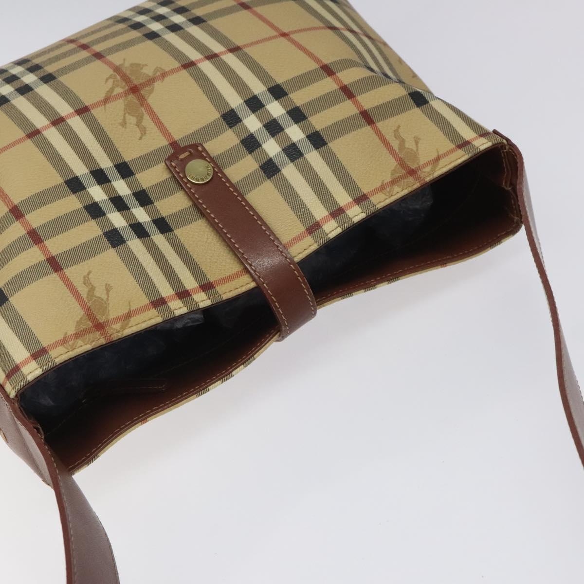 Burberry Nova Check Shoulder Bag Pvc Beige - 6