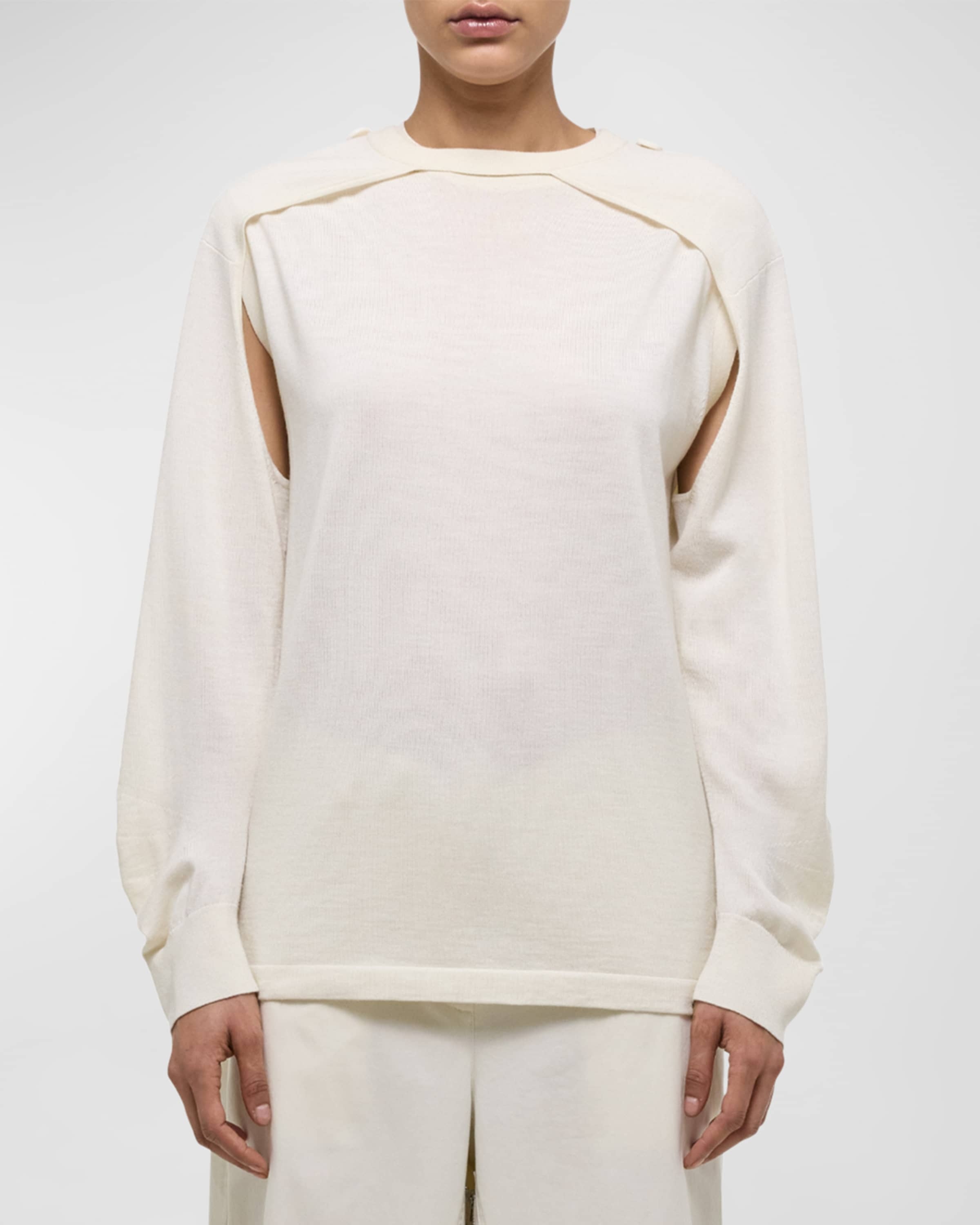 Crewneck Top with Shrug - 2