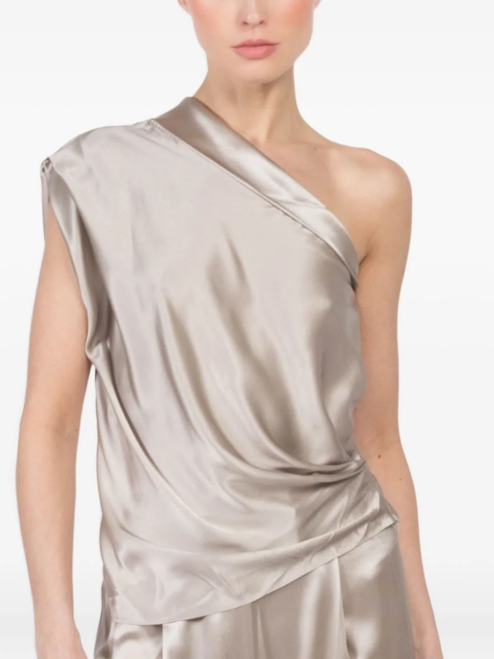 asymmetric-lapel top - 1