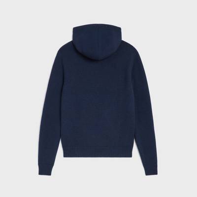 CELINE triomphe hooded sweater in cashmere wool outlook
