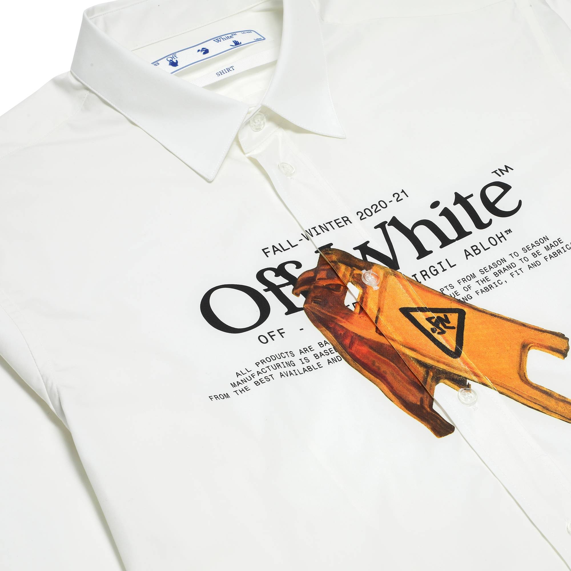 Off-White Pascal Wet Floor Print Shirt 'White/Yellow' - 3