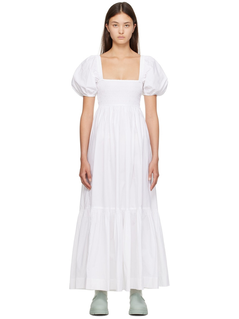 White Smocked Maxi Dress 1