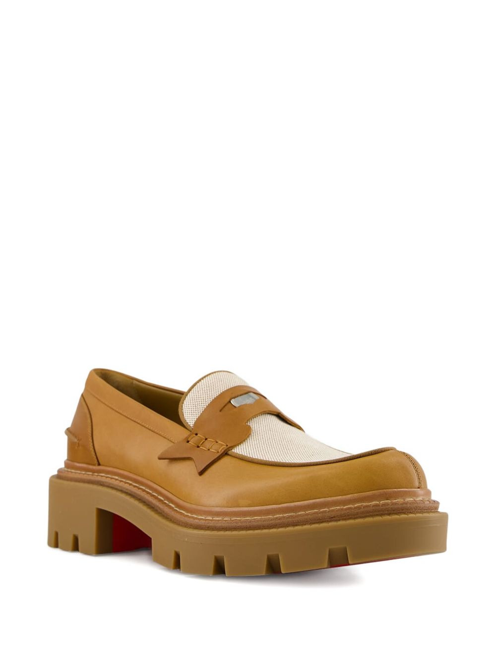 College chunky-sole leather loafers - 2