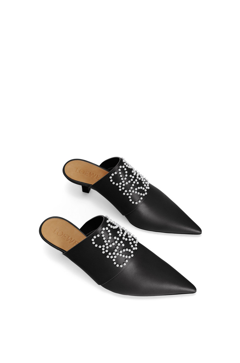 Pointy heel mule in calfskin 3