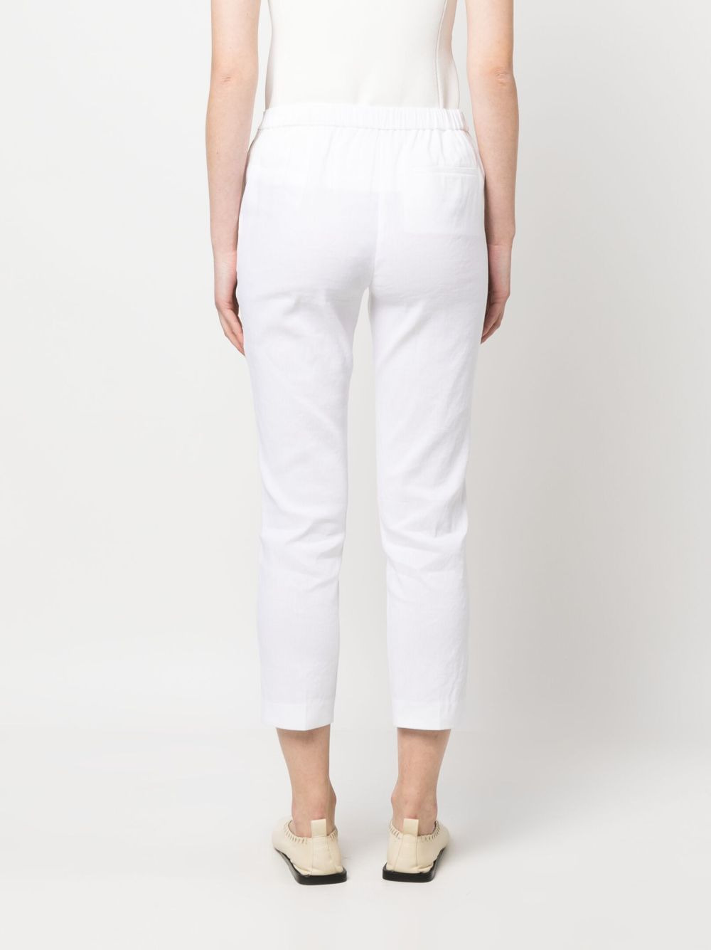 cropped slim-fit trousers - 4