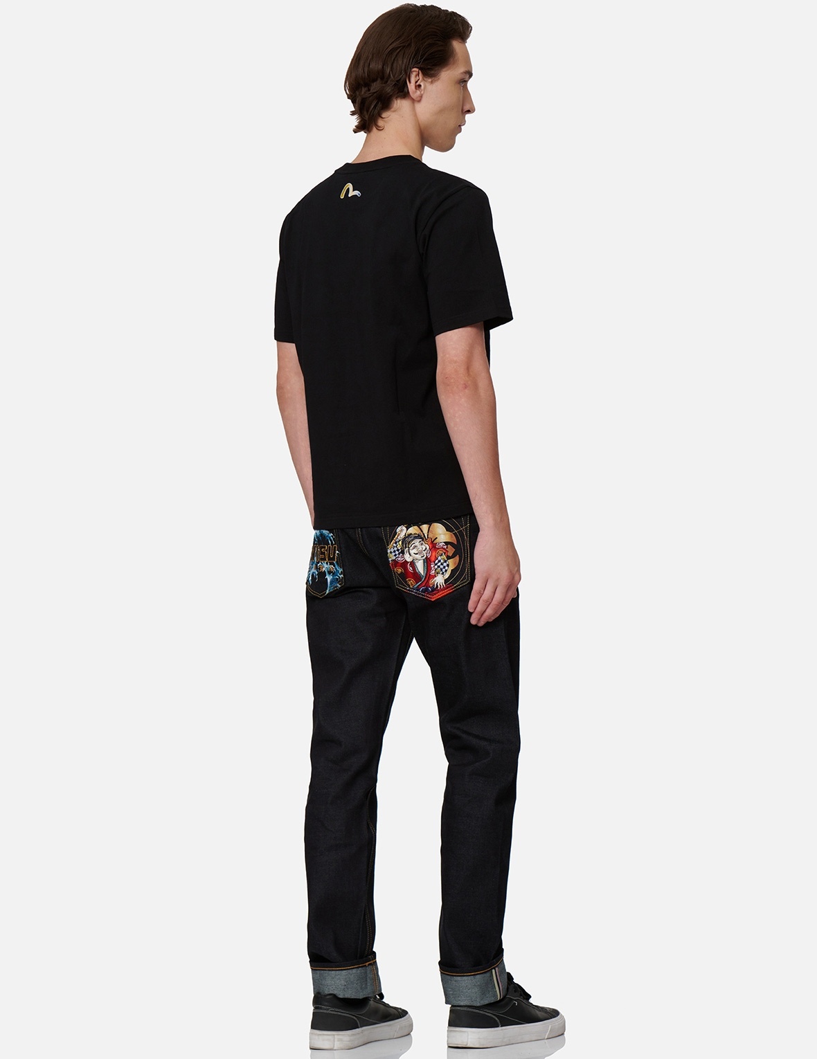 FISHERMAN GODHEAD EMBROIDERY SLIM-FIT JEANS #2010 - 3