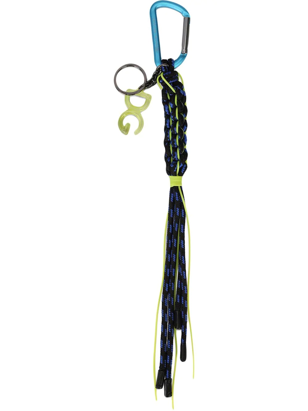 woven carabiner clip keyring - 1