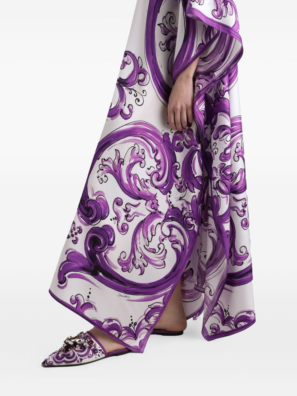 Majolica-print dress - 5