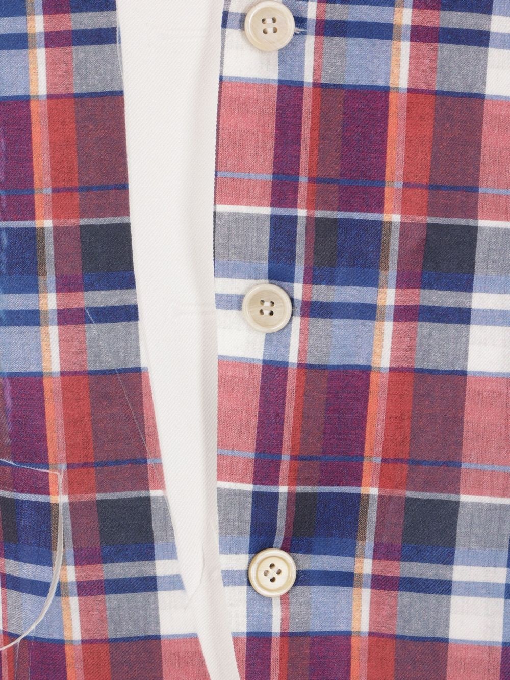 checked blazer - 3
