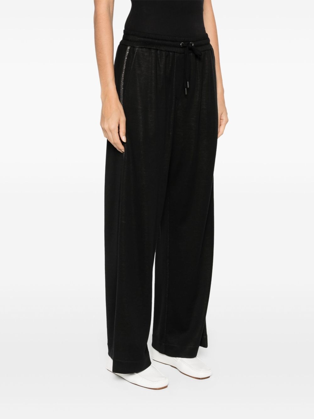 stripe-detail trousers - 3