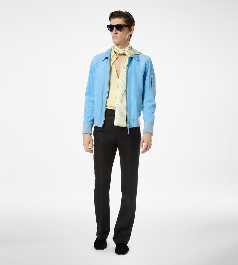 CASHMERE SUEDE COLLAR BLOUSON 3