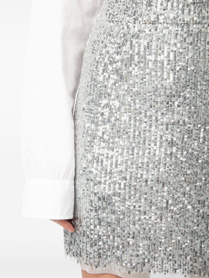 sequin-embellished midi skirt 6