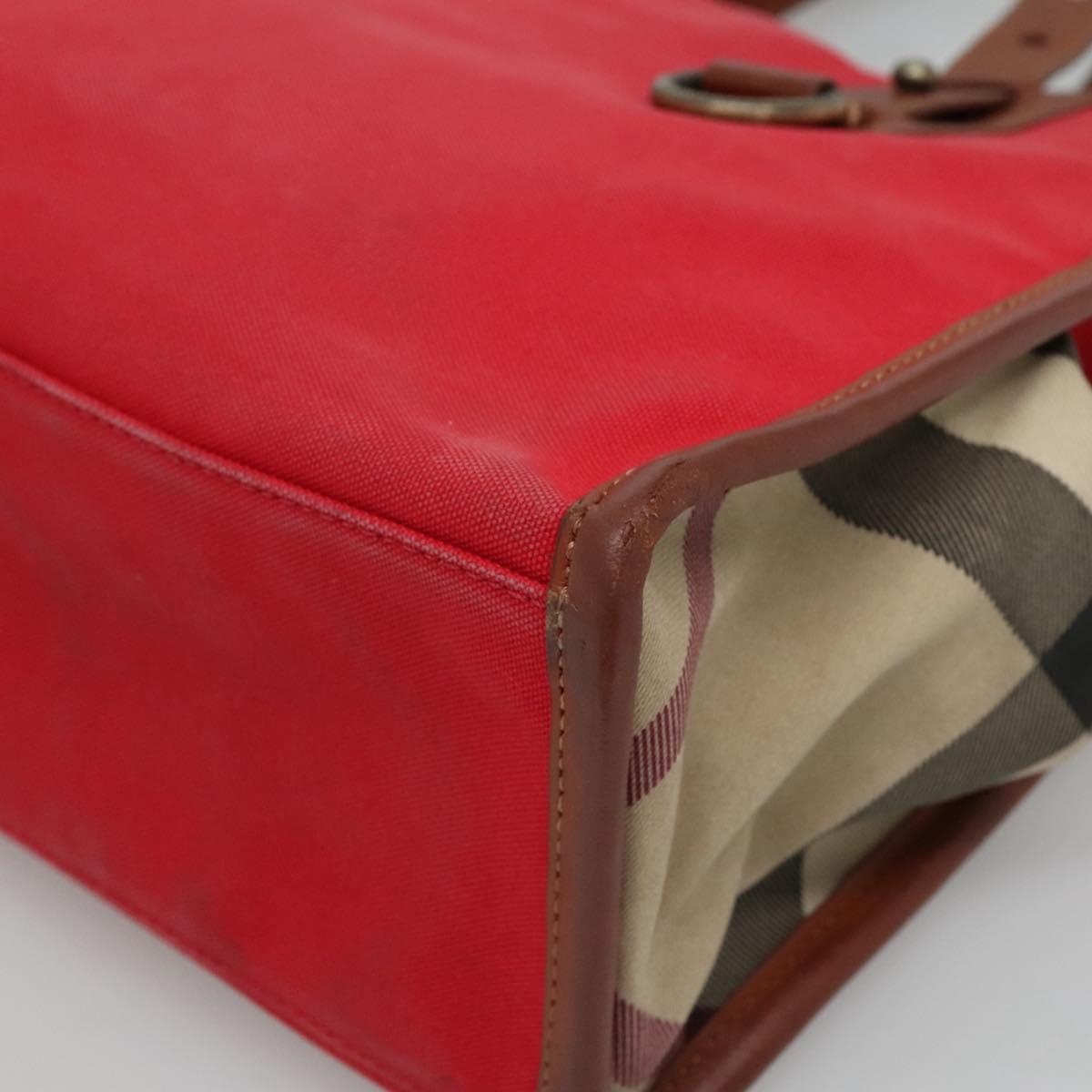 Burberry Tote Bag Canvas Red - 15