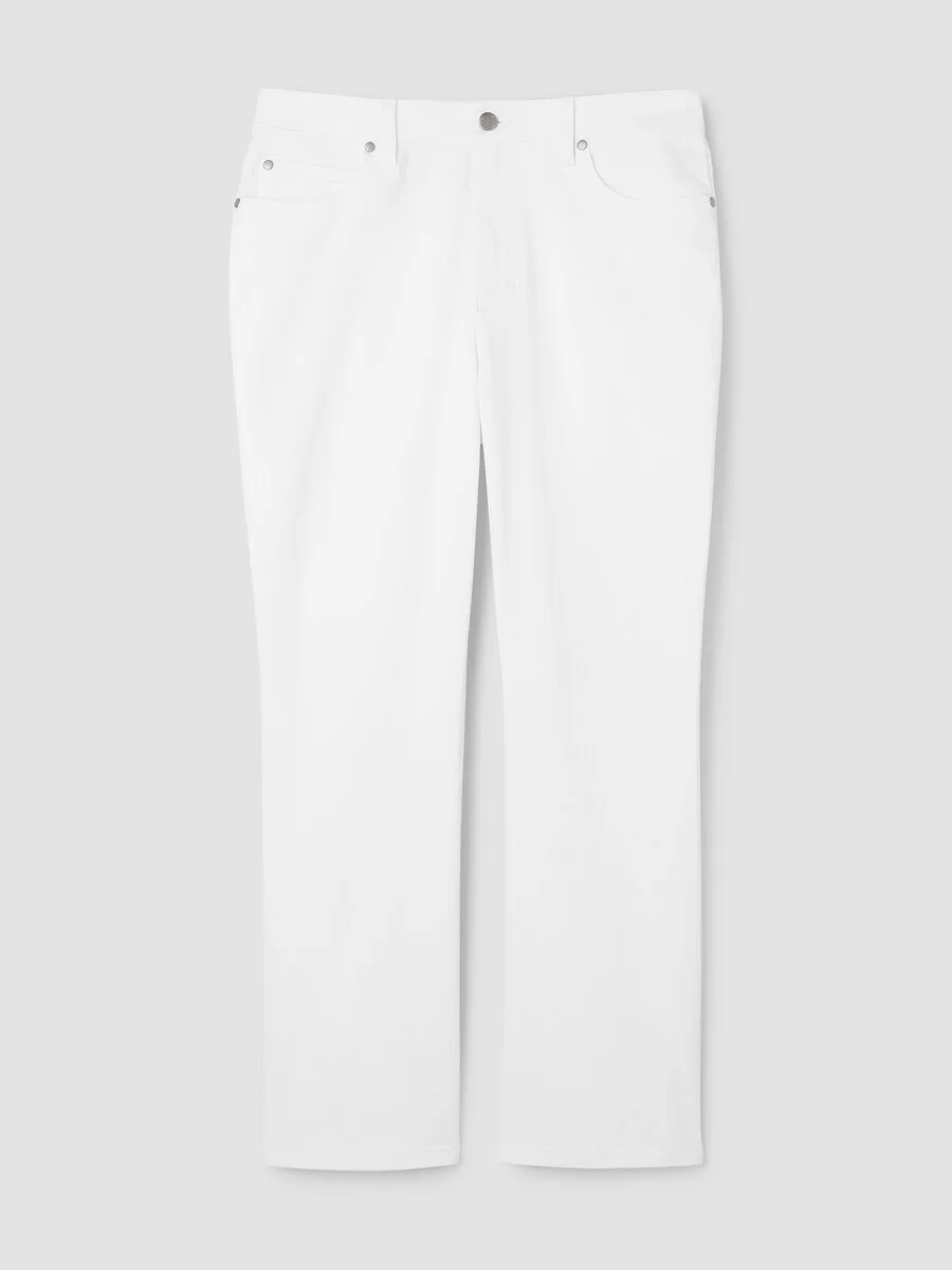 Garment-Dyed Organic Cotton Denim Kick Jean - 1