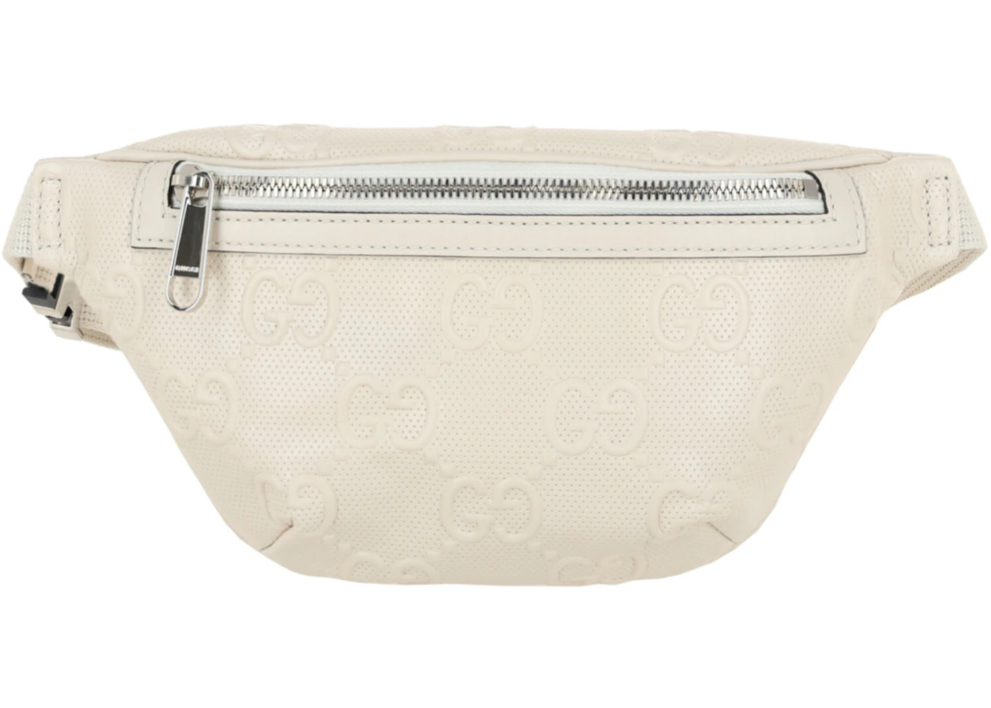 Gucci GG Embossed Belt Bag White - 1
