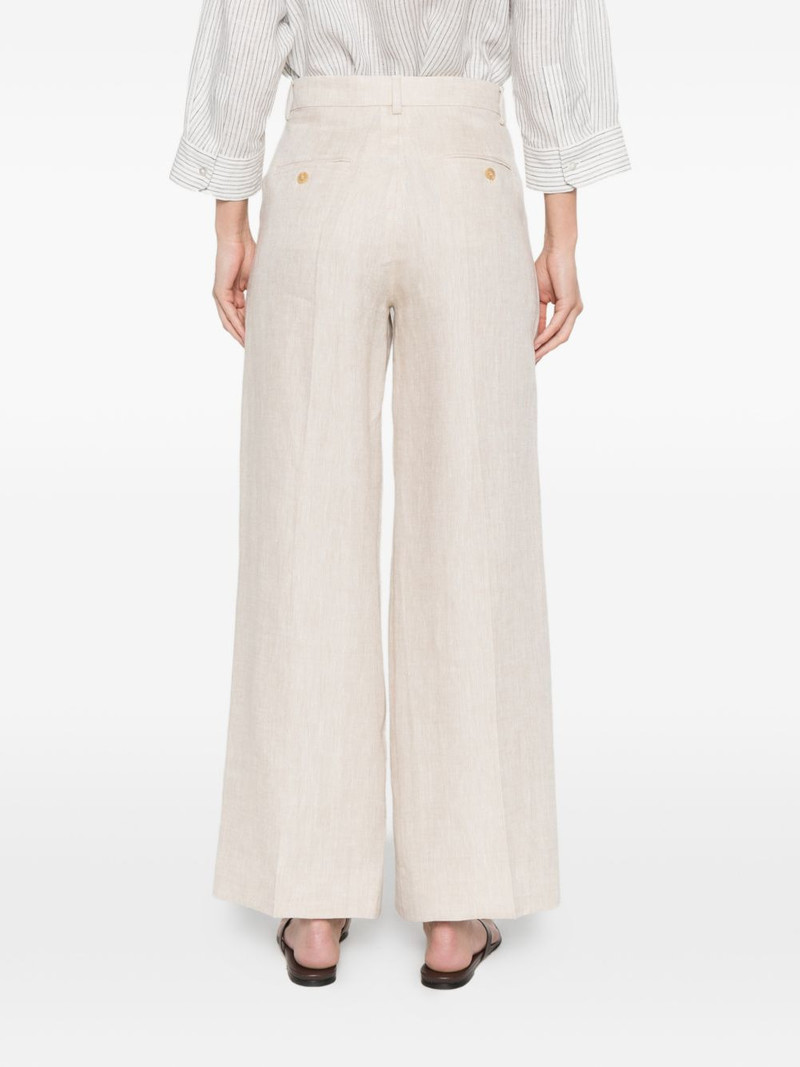 Malizia pressed-crease pallazo pants 4