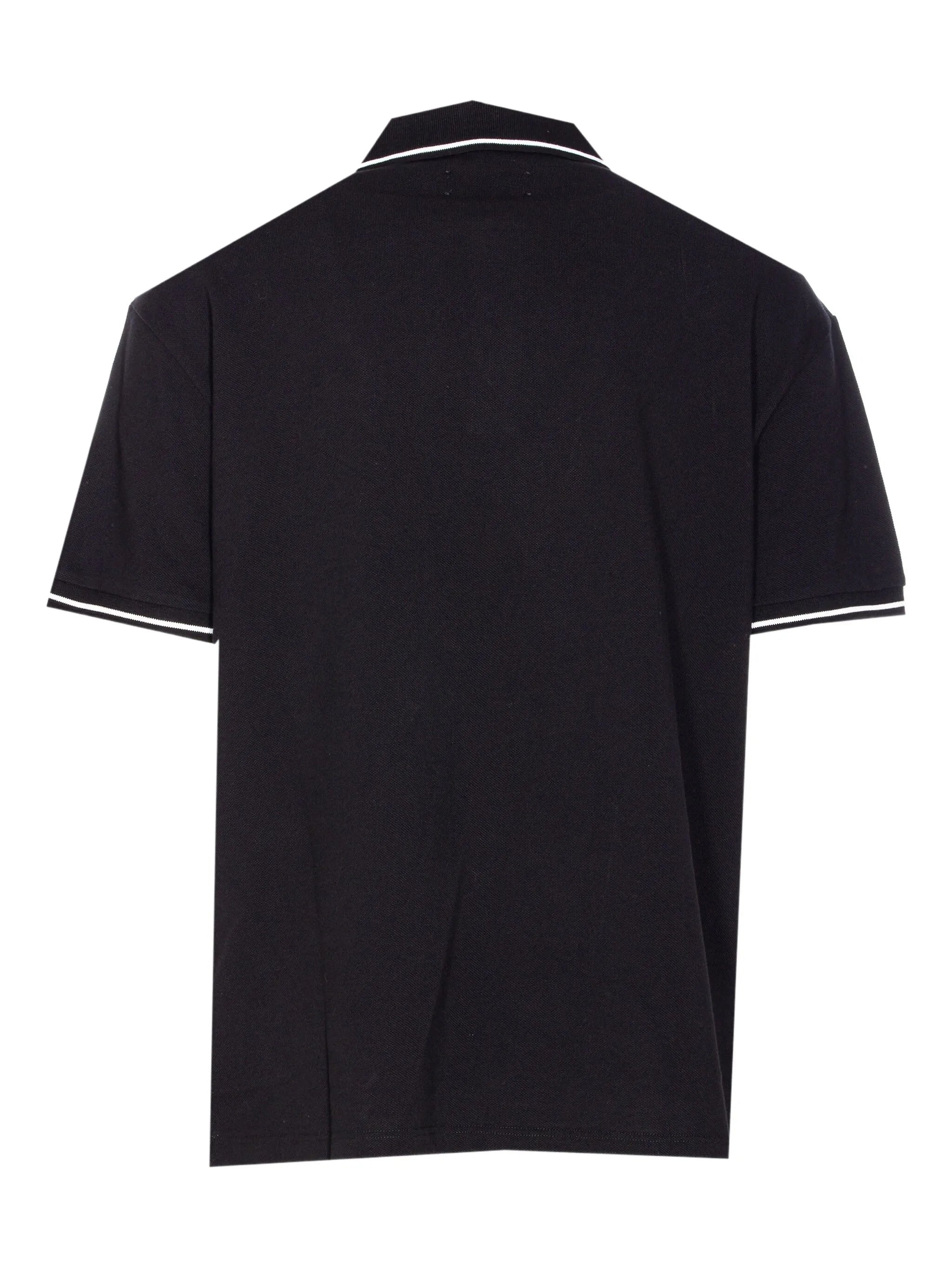 contrasting-trim polo shirt - 2