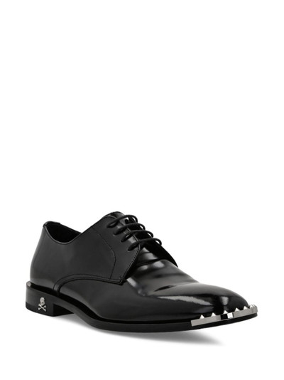 PHILIPP PLEIN spike-detail leather derby shoes outlook