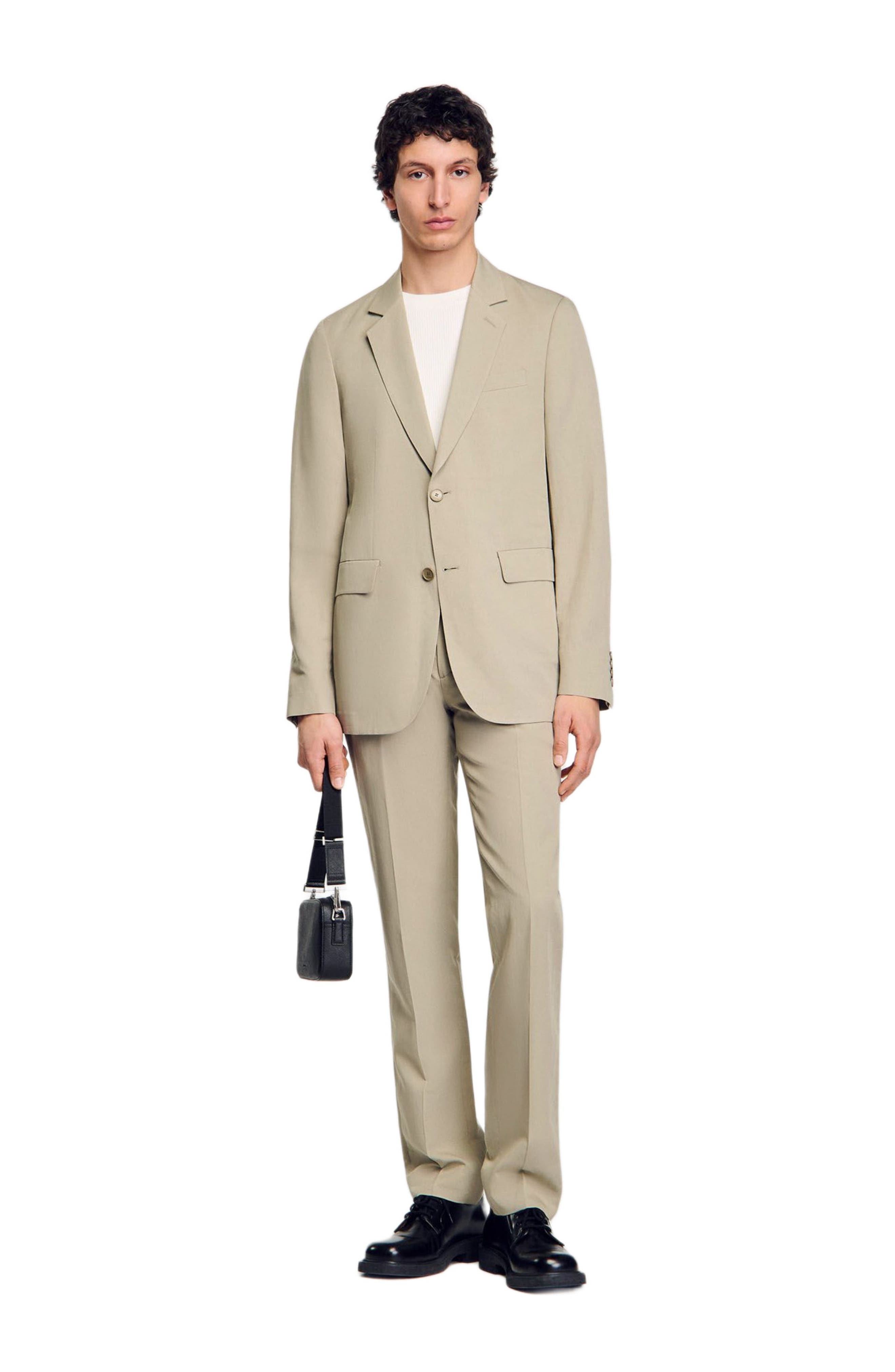 SANDRO Suit jacket in Light Kaki. at Nordstrom - 6