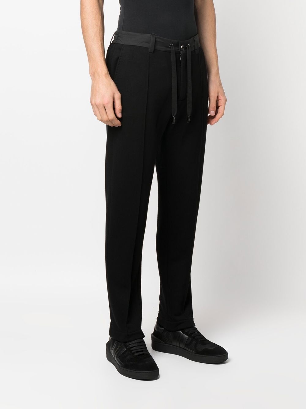 drawstring-fastening detail trousers - 3