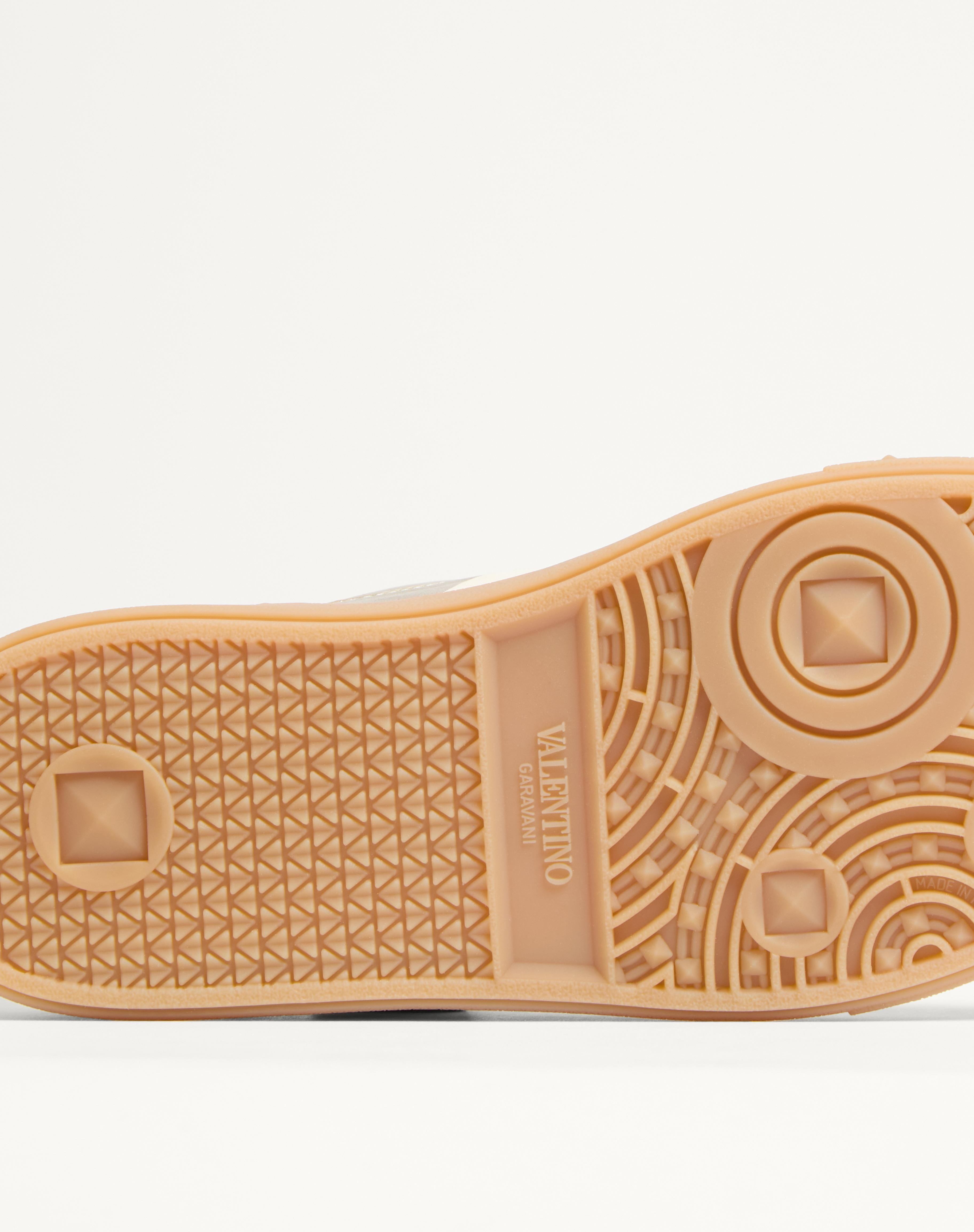 UPVILLAGE TRAINER IN LAMINATED CALFSKIN WITH NAPPA CALFSKIN LEATHER BAND - 4