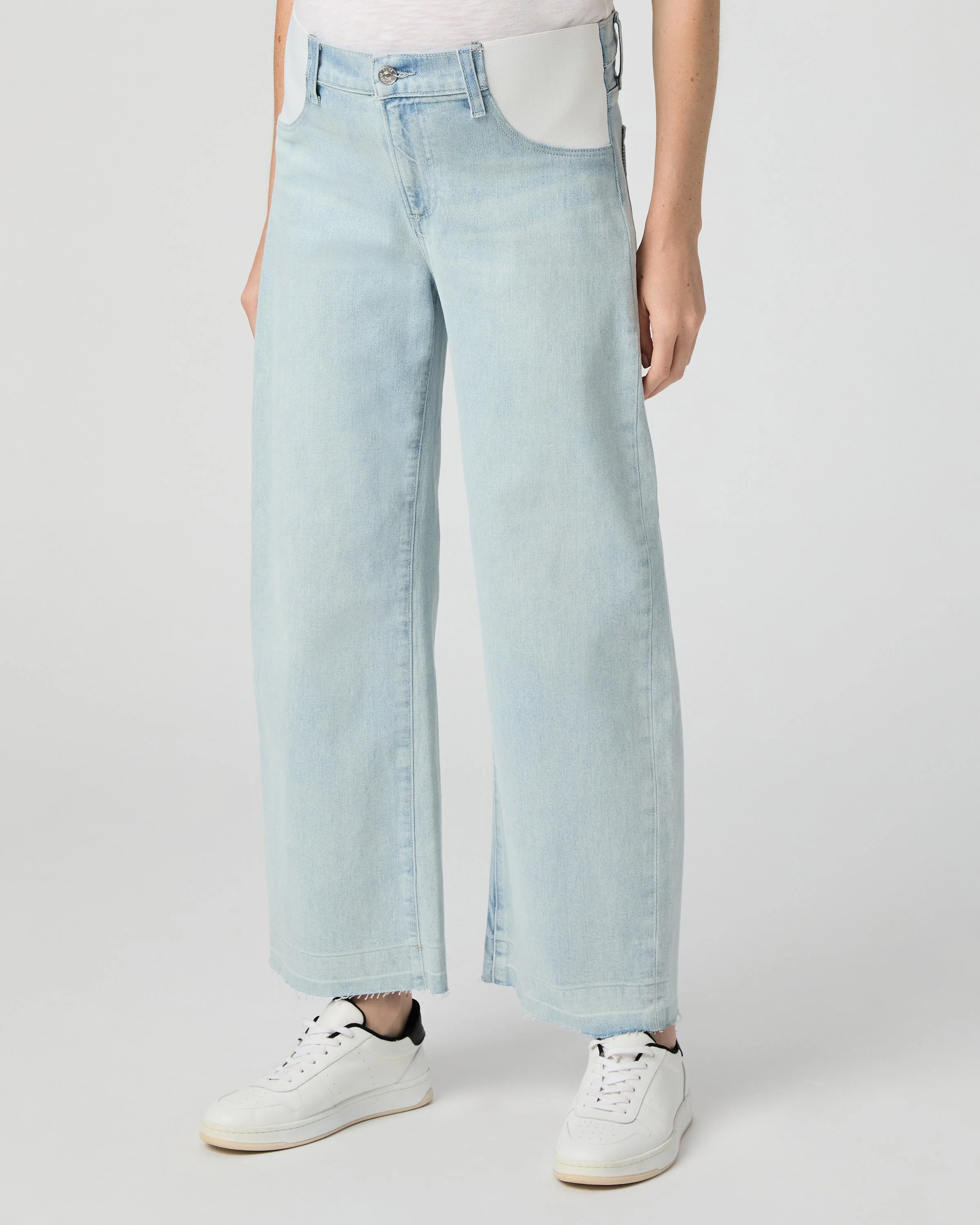 Arellia Ankle Maternity Barrel Leg Jean - 1