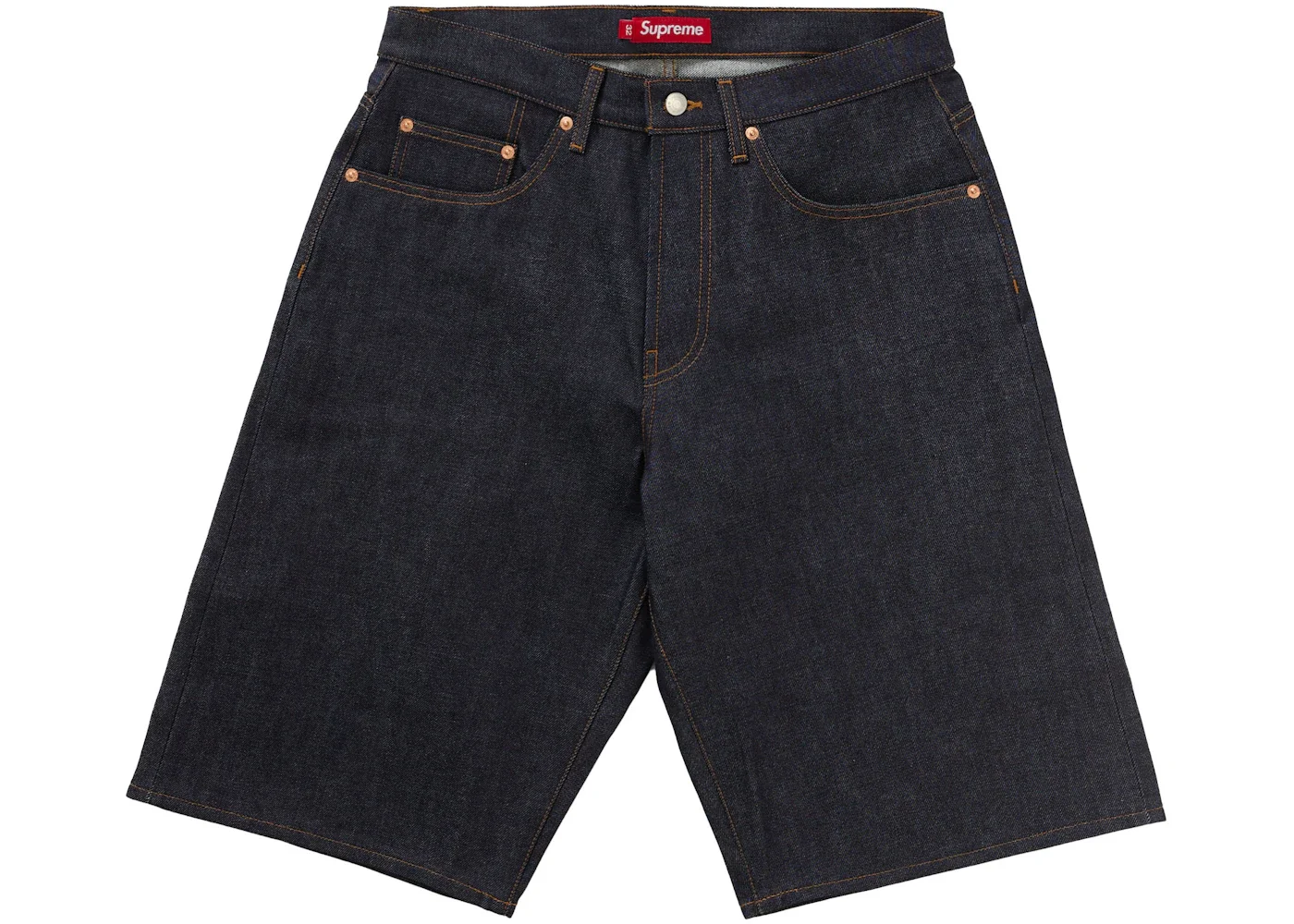 Supreme Rigid Baggy Selvedge Denim Short Rigid Indigo - 1