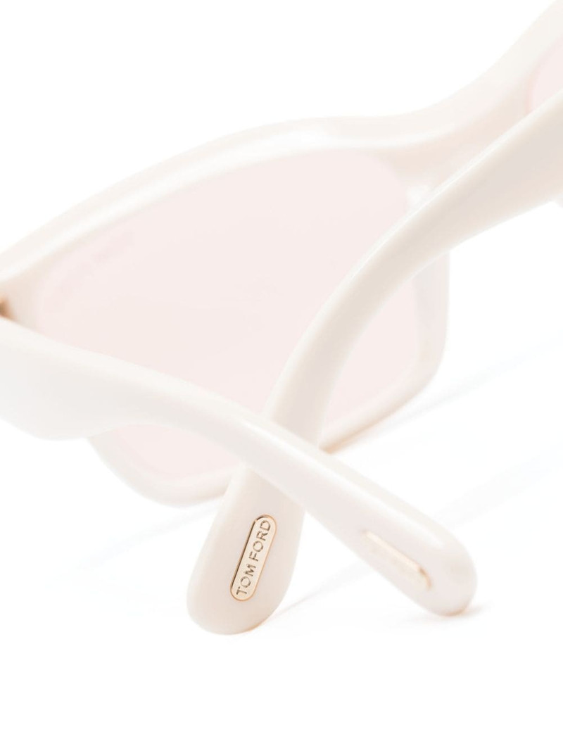 logo-plaque wayfarer-frame sunglasses 3