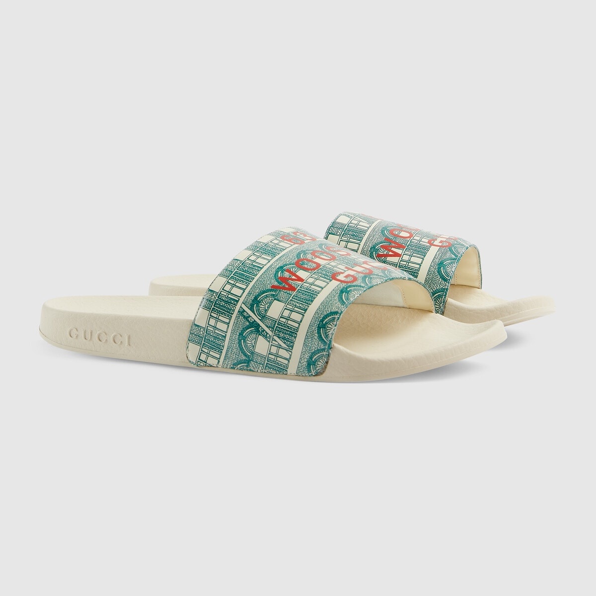 Women's Gucci Wooster print slide sandal - 2