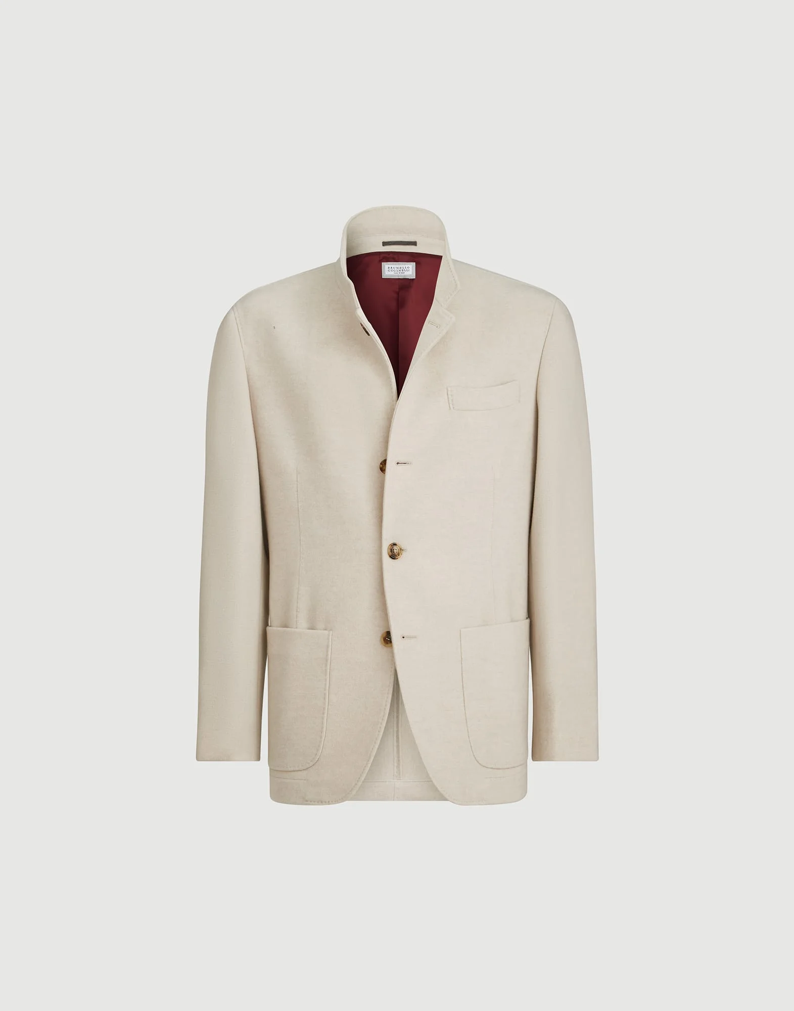 Lightweight water-resistant cashmere outerwear blazer - 1