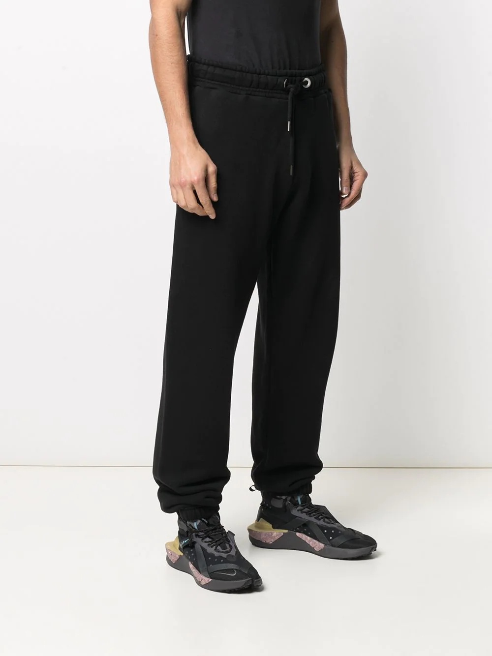 logo print loose-fit track pants - 3